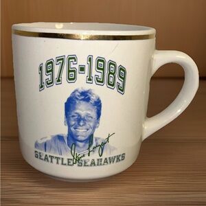 Vtg Steve Largent Retirement Coffee Mug “End Of An Era” 1976-1989 #80